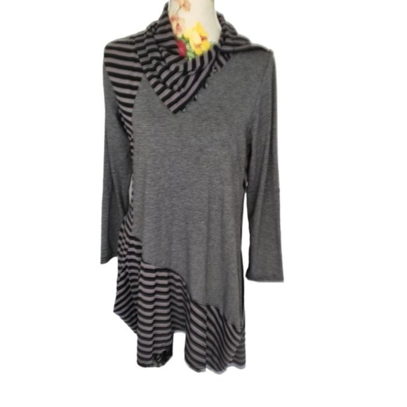 Clarity Striped Dress Sz M - Picture 3 of 16